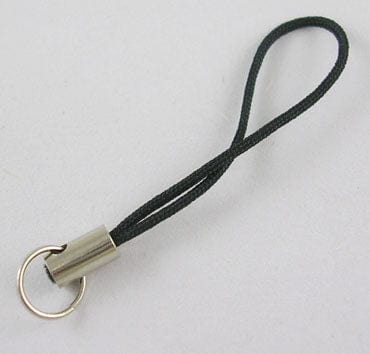 BeadsBalzar Beads & Crafts Black (MB4447A) (MB4447X) Mobile Phone Strap 45mm (20 pieces)