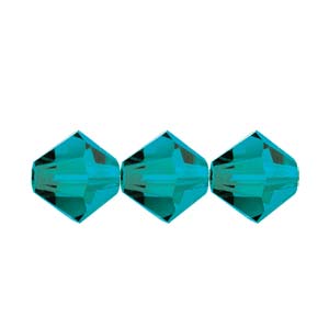 BeadsBalzar Beads & Crafts BLUE ZIRCON (MC30204BLZIR) (MC30204-X) PRECIOSA M.C. BICONE 4MM (+/- 144 PCS)