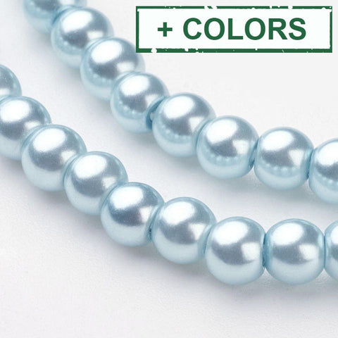 BeadsBalzar Beads & Crafts (BP1374-X) Glass Pearls 4mm (1 STR)