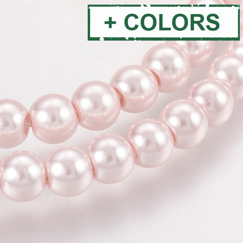 BeadsBalzar Beads & Crafts (BP3760-X) pearlized Glass pearls 12mm