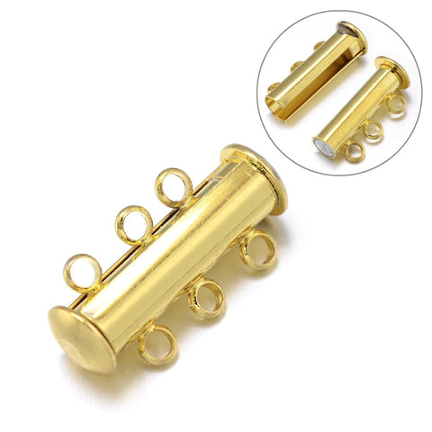BeadsBalzar Beads & Crafts Brass slide lock clasp (CL2841)