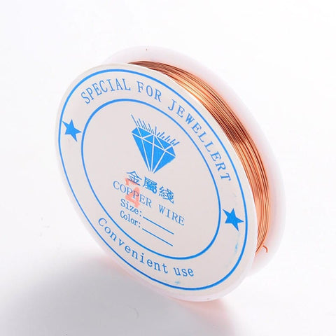 BeadsBalzar Beads & Crafts BROWN (WC13B) (WC13X) Copper Jewelry Wire, 0.4mm (15 MTRS)