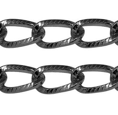 BeadsBalzar Beads & Crafts (CH4550C) Aluminum Twisted Chains Curb Chains 21MM