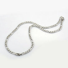 Load image into Gallery viewer, BeadsBalzar Beads &amp; Crafts (CH4596) Trendy Unisex 304 Stainless Steel Figaro Chain Necklaces
