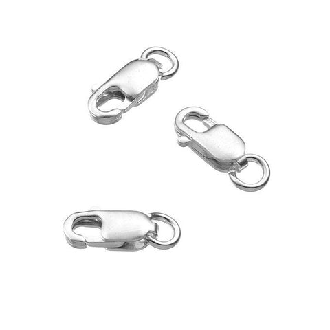 BeadsBalzar Beads & Crafts (CHJR8) Sterling silver lobsters claw clasps 8,4mm