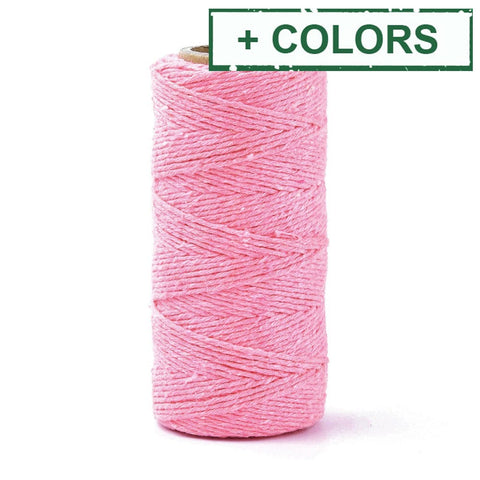 BeadsBalzar Beads & Crafts (CM8255-B10) Macrame Cotton Cord, Twisted Cotton Rope, 1.5mm (70m)