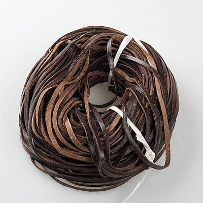 BeadsBalzar Beads & Crafts Cowhide Leater cord Brown 5mm (LE1369)