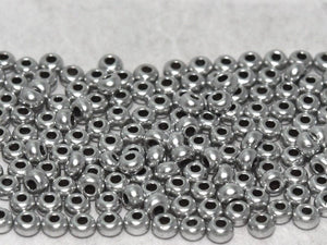 BeadsBalzar Beads & Crafts (CSB11-01700-250G) CZECH SEED BEADS 11/0 ALUMINIUM SILVER (250 GMS)