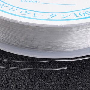 BeadsBalzar Beads & Crafts (CT2806) Elastic Crystal Thread, Clear Size: about 0.4mm in diameter, 14.5m-roll