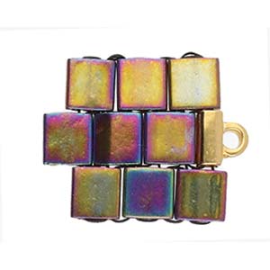 BeadsBalzar Beads & Crafts (CYM-TL-012230-GP) CYMBAL SOROS-TILA BEAD ENDING 24K GOLD PLATE (4 PCS)