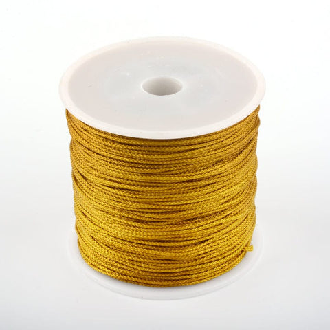 BeadsBalzar Beads & Crafts DARK GOLDENROD (NC6940-12) (NC6940-X) Nylon Thread, 1mm (80M)