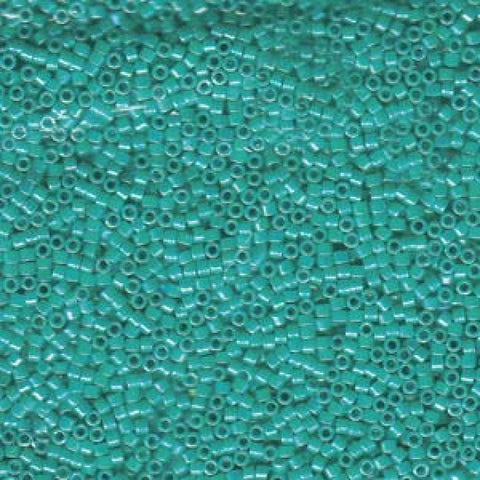 BeadsBalzar Beads & Crafts (DB-0166) Miyuki Delica 11-0 Opaque Turquoise AB