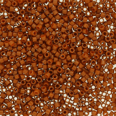 BeadsBalzar Beads & Crafts (DB-2352) DELICA 11/0 DURACOAT OPAQUE DYED TERRACOTTA (5 GMS)