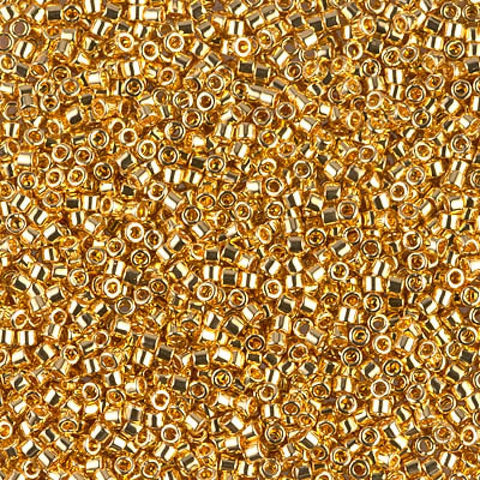 BeadsBalzar Beads & Crafts (DB0031-50G) MIYUKI DELICA 11/0 24KT GOLD PLATED (50 GMS)
