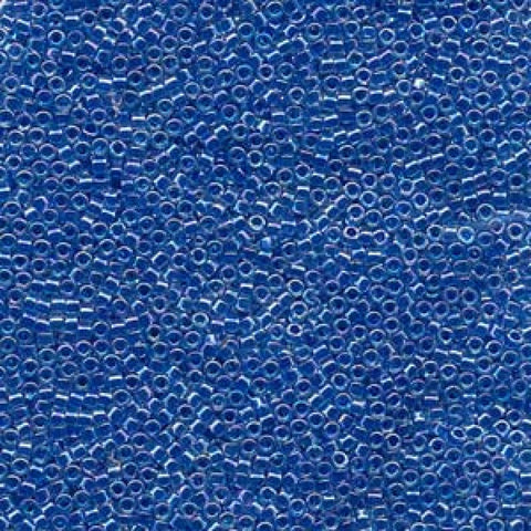 BeadsBalzar Beads & Crafts (DB0077-50G) MIYUKI DELICA 11/0 LINED BLUE AB (50 GMS)