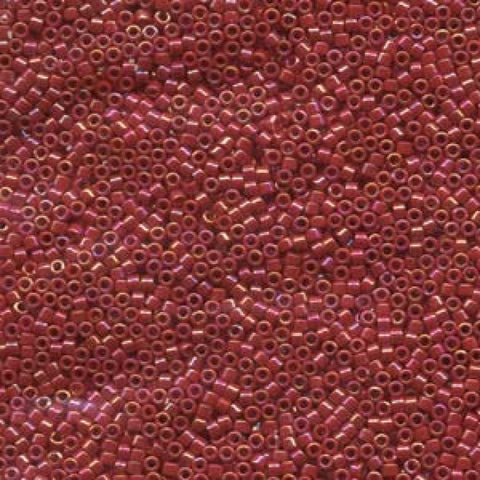BeadsBalzar Beads & Crafts (DB0162-50G) MIYUKI DELICA 11/0 OPAQUE RED AB (50 GMS)