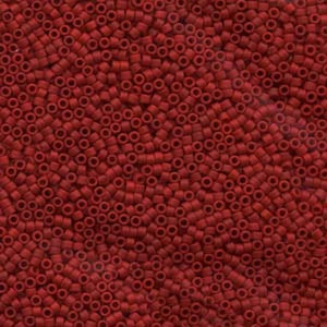 BeadsBalzar Beads & Crafts (DB0796-50G) DELICA 11/0 OPAQUE MAROON MATTED DYED (50 GMS)