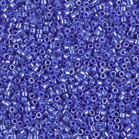 BeadsBalzar Beads & Crafts (DB1569) MIYUKI DELICA 11/0 OPAQUE CYAN BLUE LUSTER (5 GMS)