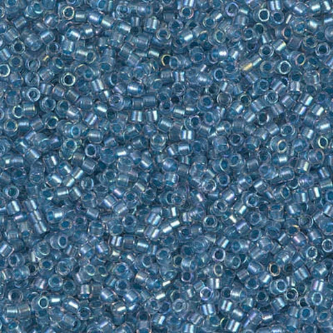 BeadsBalzar Beads & Crafts (DB1762) DELICA 11/0 SPARKLING SKY BLUE LINED CRYSTAL AB (5 GMS)