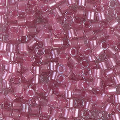 BeadsBalzar Beads & Crafts (DBL-0902) MIYUKI DELICA 8-0 SPARKLING ROSE LINED CRYSTAL