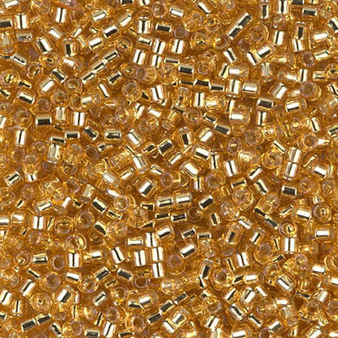 BeadsBalzar Beads & Crafts (DBM-0042) MIYUKI DELICA 10/0 SILVER LINED GOLD (5 GMS)