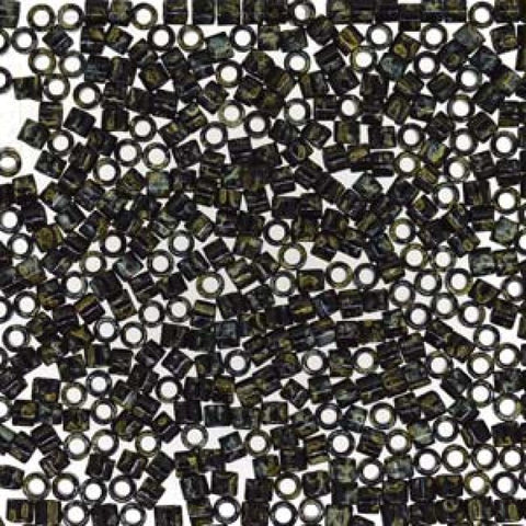 BeadsBalzar Beads & Crafts (DBM-2261) MIYUKI DELICA 10-0 BLACK PICASSO