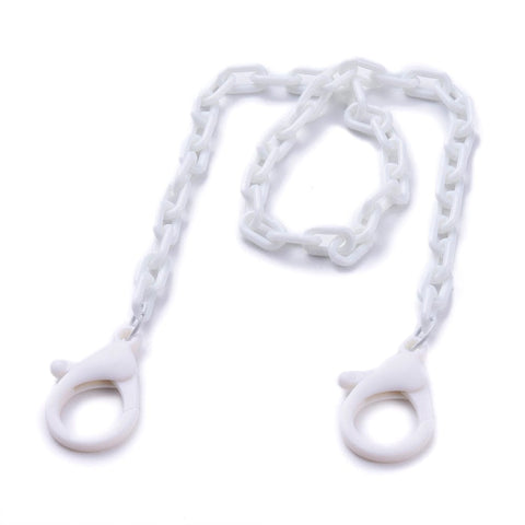 BeadsBalzar Beads & Crafts (EG7279-07) Personalized ABS Plastic Eyeglass Chains,  White (47cm)