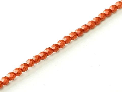 BeadsBalzar Beads & Crafts (FP3-01890) STRANDS FIRE POLISHED 3 MM LAVA RED