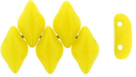 BeadsBalzar Beads & Crafts (GDU-83120) GEMDUO 8 x 5mm Opaque Yellow
