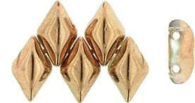 BeadsBalzar Beads & Crafts (GDU-C00030) GEMDUO 8x5mm APOLLO GOLD