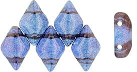 BeadsBalzar Beads & Crafts (GDU-LE00030) GEMDUO 8 x 5mm Luster - Transparent Amethyst