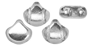 BeadsBalzar Beads & Crafts (GINK-S11C27002) Matubo Ginkgo Leaf Bead 7.5 x 7.5mm Backlit - Crystal (10 GMS)