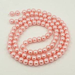 BeadsBalzar Beads & Crafts Glass pearls 6mm Lavender (BE1543)