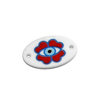 BeadsBalzar Beads & Crafts (GM5331) Plexi Acrylic Connector Oval Eye 25x17mm