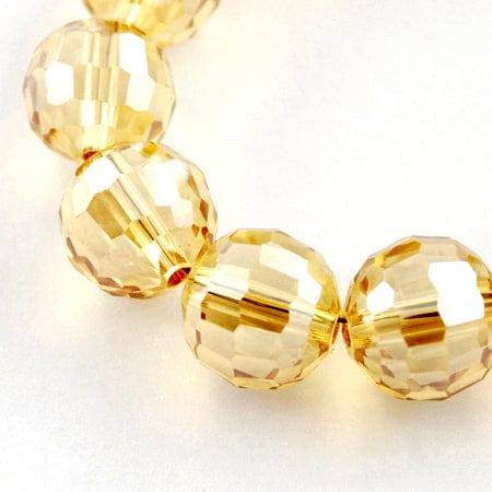 BeadsBalzar Beads & Crafts GOLDENROD (BE186-09) (BE186-X) Electroplate Beads 10mm (1 STR)