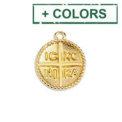 BeadsBalzar Beads & Crafts (GQ6396X) Talisman 14mm pendant (2 PCS)