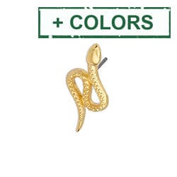 BeadsBalzar Beads & Crafts (GQ6500X) Good Quality Earring snake with titanium pin (2 pcs)