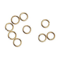 BeadsBalzar Beads & Crafts (GQ6512A) Brass jump ring ext. 5mm-0.7mmm (4 GMS +/- 65 PCS)