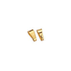 BeadsBalzar Beads & Crafts (GQ6523A) 24KT GOLD PLATED (GQ6523X) Brass component bail triangular ring 6mm (20 PCS)