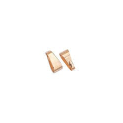 BeadsBalzar Beads & Crafts (GQ6524B) ROSE GOLD PLATED (GQ6524X) Brass component bail triangular ring 8mm (20 PCS)