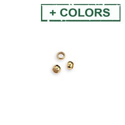 BeadsBalzar Beads & Crafts (GQC6810X) Brass crimp bead 4mm-Φ2.6mm (3 GMS / +/- 40 PCS)