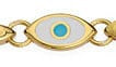 BeadsBalzar Beads & Crafts (GQE7201A) Eye motif oval with 2 holes Φ1.5mm 10x18mm (1 PC)
