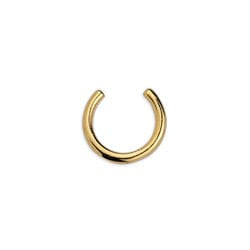 BeadsBalzar Beads & Crafts (GQE7224A) Cuff earring thin shape 24Kt Gold plated 12x1.7mm (2 pcs)