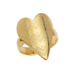 BeadsBalzar Beads & Crafts (GQH7712A) Ring 17mm with elegant ethnic heart (1 PC)