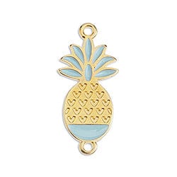 BeadsBalzar Beads & Crafts (GQP7221A) Pineapple motif 27mm with 2 rings (2 PCS)