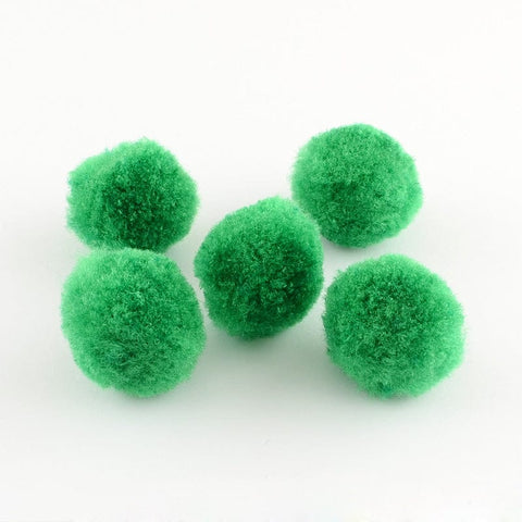 BeadsBalzar Beads & Crafts GREEN (PM2083X) Pom Pom Yarn Pom Pom Balls, HotPink Size: about 10mm (100 PCS)