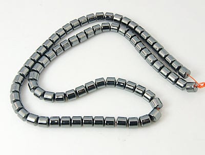 BeadsBalzar Beads & Crafts (HB2561) Magnetic Synthetic Hematite strands, Black, 5x5mm, Hole: 1mm