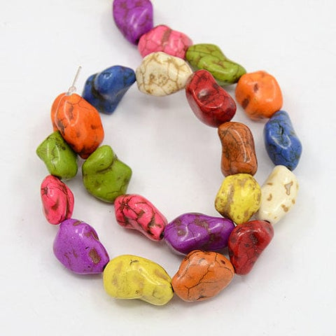BeadsBalzar Beads & Crafts Howlite beads (BG2894)