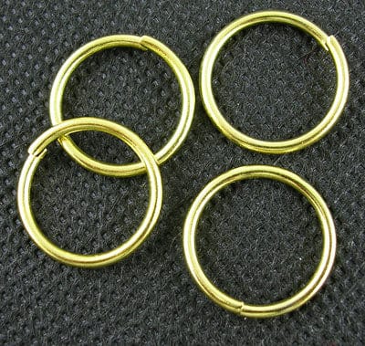 BeadsBalzar Beads & Crafts (JR37) Iron Jump Rings 20mm Golden (20 GRAMS)
