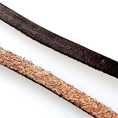 BeadsBalzar Beads & Crafts (LC2840) Real Cowhide Leather Cord, Leather Jewelry Cord, Brown 10x2.5mm (1 MET)
